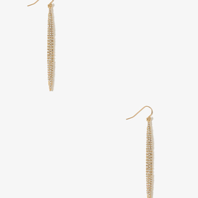 Rhinestoned Point Earrings