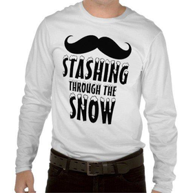 Funny Stashing Through the Snow Long Sleeve from Zazzle.com