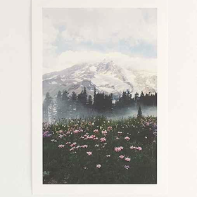 Kevin Russ Mount Rainier Art Print- Blue Multi One