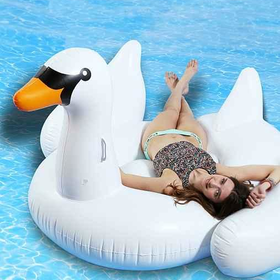 Swan Pool Float- White One