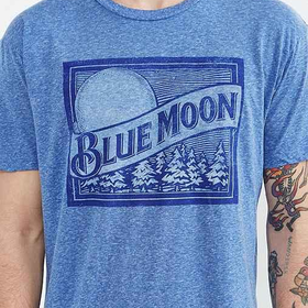 Brew City Blue Moon Tee- Blue