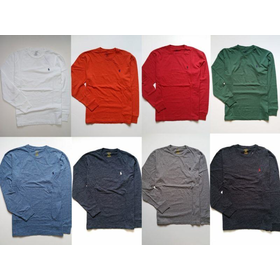 NEW Men Polo Ralph Lauren T Shirt LONG SLEEVE Size S M L XL XXL CLASSIC FIT