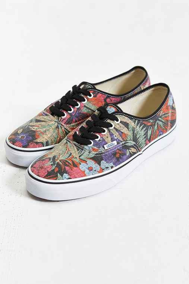 vans floral shoes mens