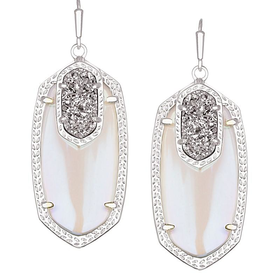 Emmy Drop Earrings in Platinum Orbit - Kendra Scott Jewelry