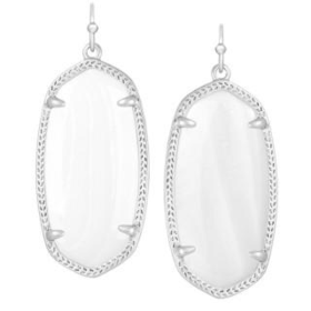 Elle Earrings in White Pearl - Kendra Scott Jewelry
