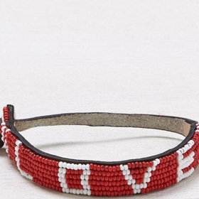 AEO Women's Life Line loveisproject Bracelet (Red)