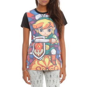 The Wind Waker Stained Glass Girls T-Shirt | Hot Topic