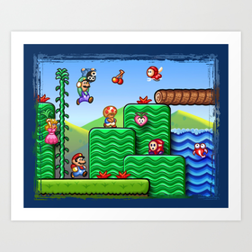 Super Mario 2 Art Print by Likelikes