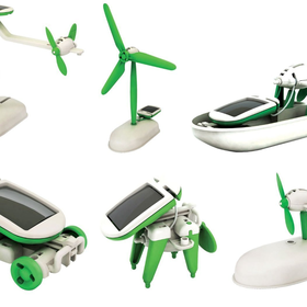6 in 1 Educational Solar Energy Robot Kit - transforming robo toy - construction kit
