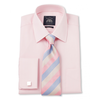 Pink Luxury Herringbone Classic Fit Shirt