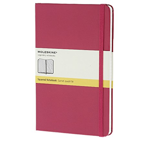 Moleskine Large Square Hard Notebook - Dark Pink