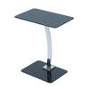 Levv Square Glass Laptop Table - Black