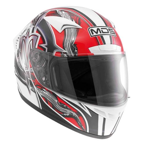 MDS M13 Brush Helmet Red