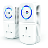 BT Broadband Extender Flex 500 Kit, Passthrough Powerline Adapters - Twin pack