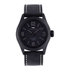 Glycine Incursore Automatic PVD Coated Stainless Steel Mens Strap Watch Black Dial Calendar 3874.999