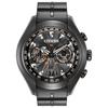 Citizen Satellite Wave Air Men's Eco Drive Watch with Black Dial Analogue Display and Black PU 