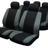 Sakura BY0802 Seat Covers Full Set - Silver/Black