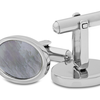 Miore Stainless Steel Cufflinks with White Shell CM005