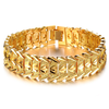 Opk Jewellry 18K Gold Plated Men's bracelet Cool Chain Link Crown Wristband Wedding Gift 21cm