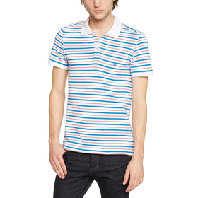 United Colors of Benetton Men's Striped Short Sleeve Polo Shirt