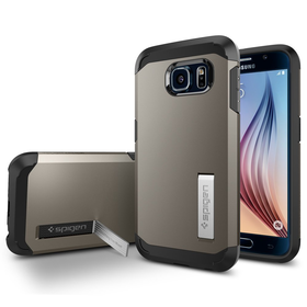 Spigen Tough Armor Cover Case for Samsung Galaxy S6 - Gunmetal