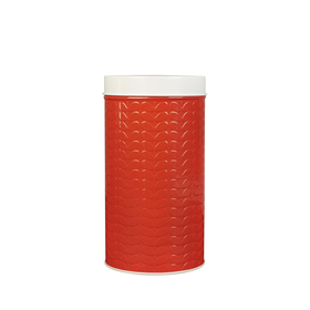 Orla Kiely Canister with Raised Stem, Red