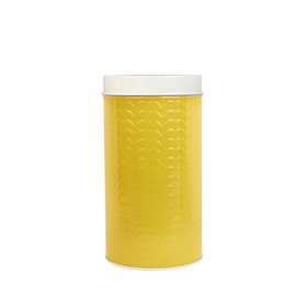 Orla Kiely Canister with Raised Stem, Yellow