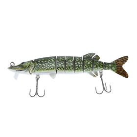 Lixada 8" / 20cm 67g Lifelike Multi-jointed 8-segement Pike Muskie Fishing Lure