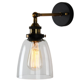 Buyee Modern Vintage Industrial Edison Wall Sconce Glass Shade Light Fixture