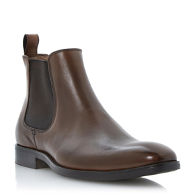 Roland Cartier Mens CAIN - Square Toe Leather Chelsea Boot - tan