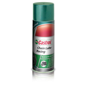 Castrol racing chain lube suitable for all types of motorcycle chains
