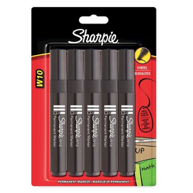 Sharpie W10 Black Permanent Marker Pens Chisel Tip