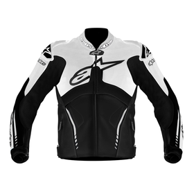 Alpinestars Atem Leather Jacket - Black / White