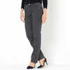 Straight Cut, 5-Pocket Style Stretch Cotton Trousers