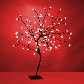 Decorative Bonsai Tree Light with 96 Red LED's - 100cm