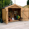 7x3 Overlap Wooden Storage Shed
