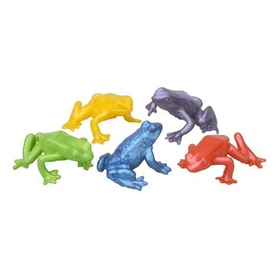 Assorted colour super stretchy Frogs x 8 party bag filler