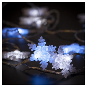 Tesco Snowflake LED Christmas Lights, Battery Operated