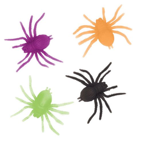 Halloween Toys Neon Spiders