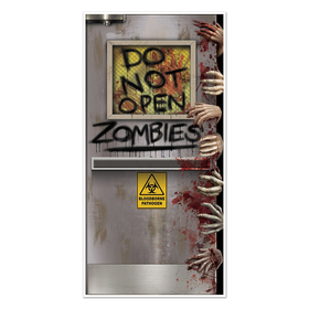 Beistle Zombies Lab Door Cover, 30 by 5-Inch, Multicolor