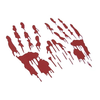 Bloody Hand Prints Decal Zombie Car Vinyl Sticker LARGE PAIR RED StickerCiti Brand