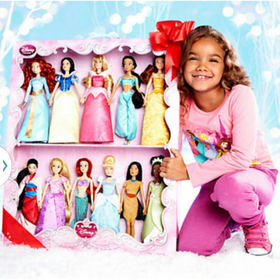 Disney Princess Set of 11 Classic Dolls - Snow White, Cinderella, Sleeping Beauty, The Little Mermai
