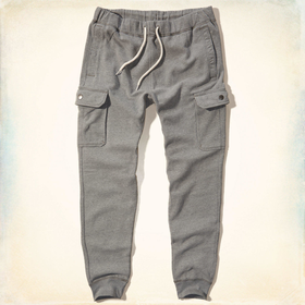 Hollister Fleece Cargo Jogger Pants