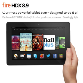 Fire HDX 8.9, 8.9" HDX Display, Wi-Fi and 4G, 32 GB - Includes Special Offers