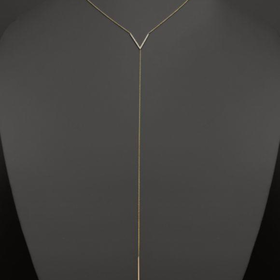 Zo? Chicco 14K Gold V Necklace with Diamonds, 18" | Bloomingdales's