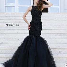 Sherri Hill Beaded Bodice Dress 32095