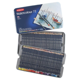 Derwent Watercolour Pencils Tin - Multicoloured, Set of 72