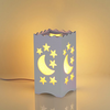 Pandawill Art Light White Table Light with Moon and Star Shaped ...