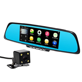 ToguardTM 7-inch Car Smart Mirror WiFi, GPS Navigation SAT NAV,...