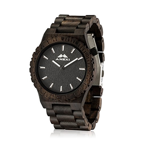 Amexi handmade Wooden watches For Men With Nature Black Sanda...